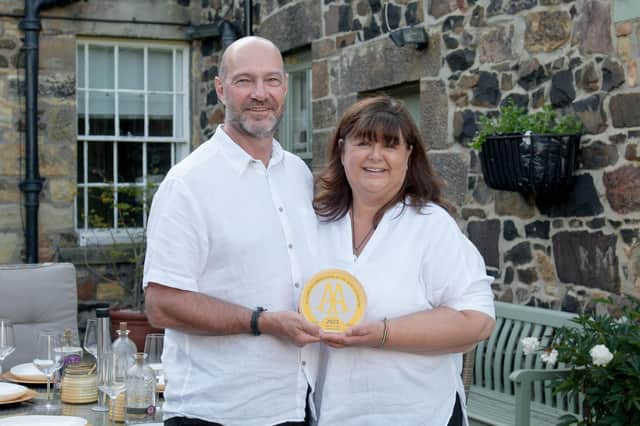 Steve and Amanda White from the Market Cross Guesthouse in Belford. Picture: Virtue Photography (Belford)