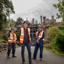 Neil Rutherford, masonry operative, Derek Nicholson, commercial manager, Paul Robson, senior foreman/mason at Classic Masonry.