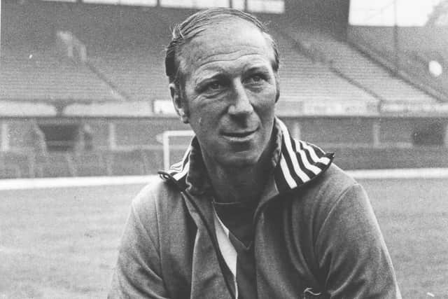 Jack Charlton while Sheffield Wednesday manager in 1978. A statue of the England legend will be unveiled in Ashington on Saturday.