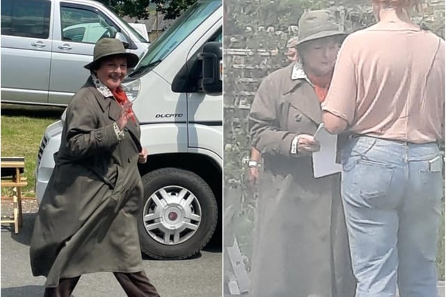 Brenda Blethyn photographed at Elsdon, where filming for the 11th series of Vera was taking place at the Bird in Bush pub on July 20.