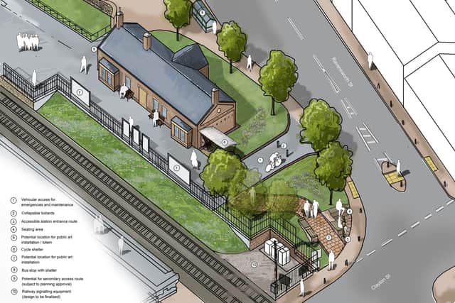 Plans for the redevelopment of Bedlington station as part of the Northumberland Line project. (Photo by Northumberland County Council)