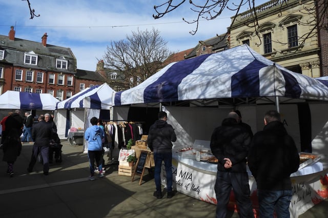 The market was held in Morpeth Market Place.