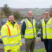 Building Digital UK’s chief commercial officer, Martyn Taylor, (second from right) met with GoFibre representatives in Wooler.