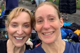 Anna Wright, left, and Jane Kirby both achieved good times at the Alnwick Trail Races.
