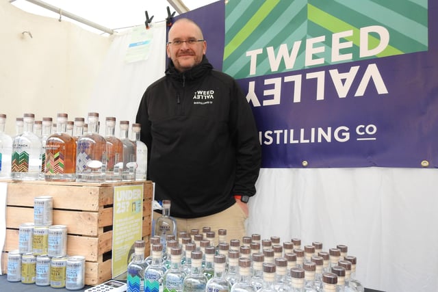 Many of the stands were taken up by independent traders and Northumberland firms, such as Tweed Valley Distilling Company.