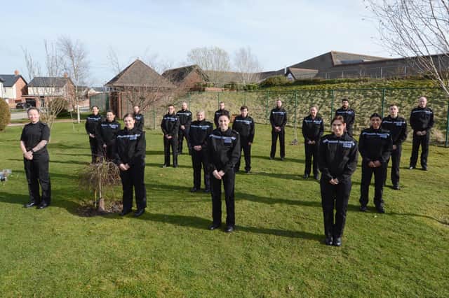 Some of the new recruits at Northumbria Police.