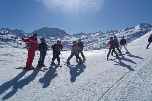 James Calvert Spence pupils on their Ski Trip to Les Menuires, France, in 2012.