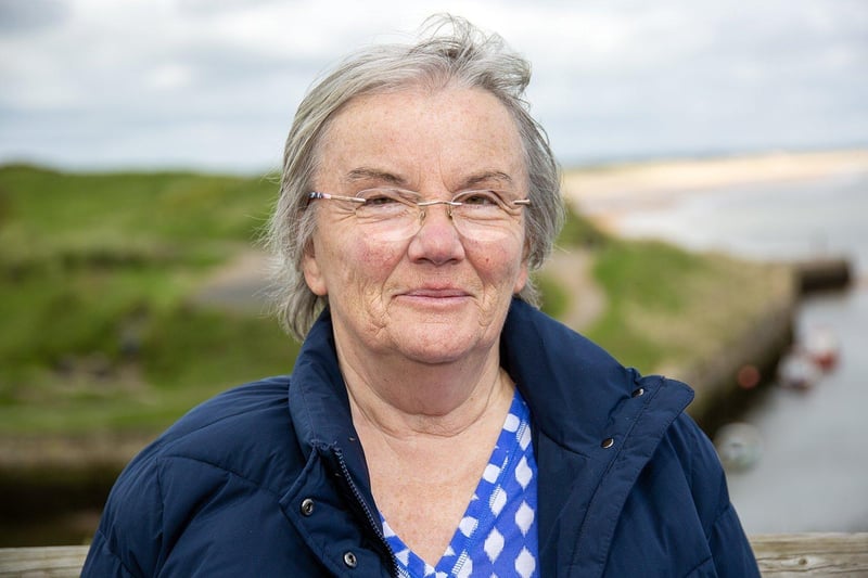 Margaret Warburton enjoys a little coastal walk.