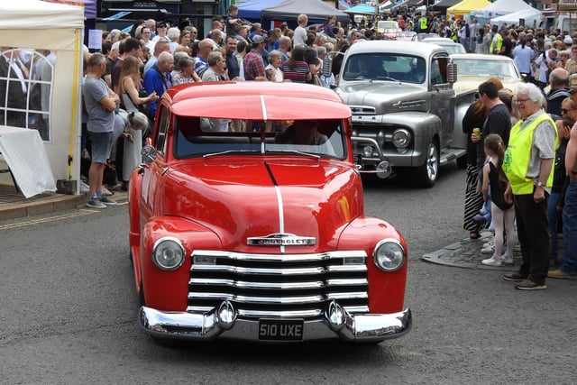 Some of the vintage vehicles in the parade.