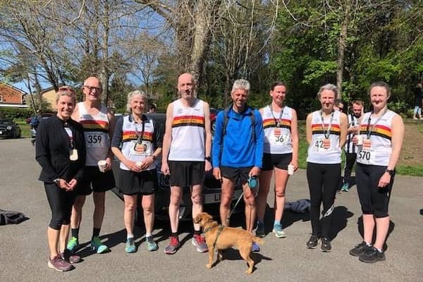 Alnwick Harriers who took part in the Washington 10k.