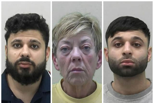 Kasib Mohammed, Sandra Cross and Sakib Mohammed. Picture: Northumbria Police