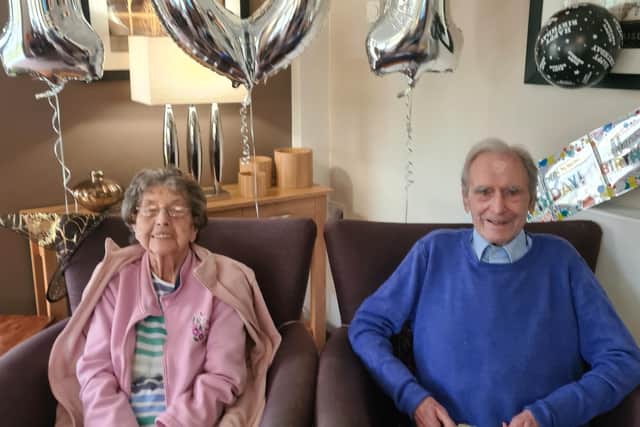 Jacky and his wife celebrate his 101st birthday.