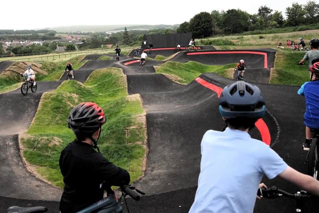 Eyemouth's new pump track. Picture: Scottish Borders Council