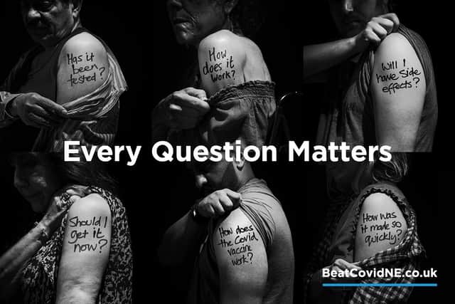 The 'Every Question Matters' campaign has been launched by #BeatCovidNE.