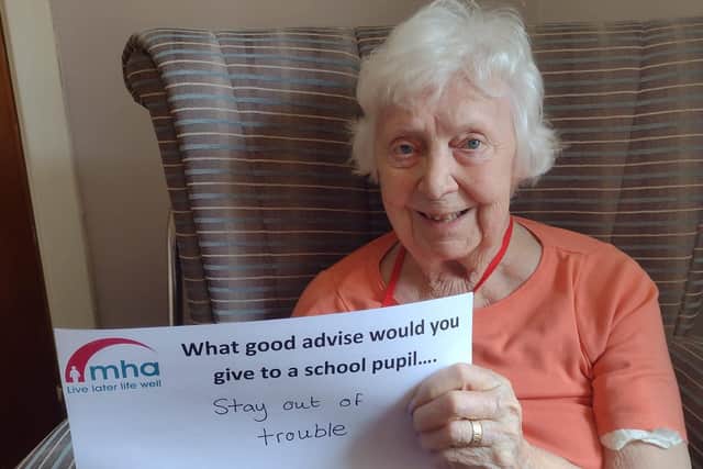 Residents shared their old age wisdom with pupils.