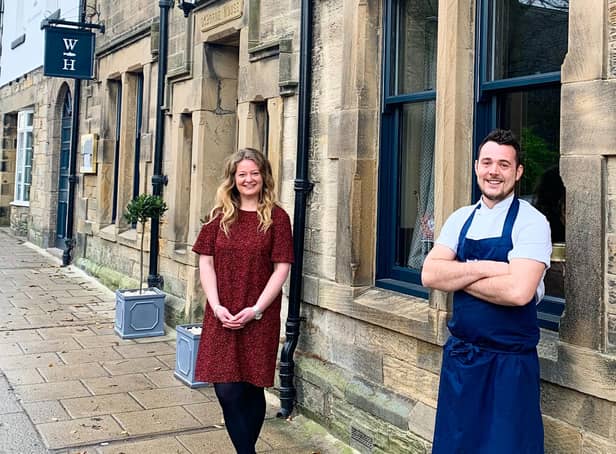 Head chef Dan Duggan and general manager Lottie Haylock at The Whittling House in Alnmouth.