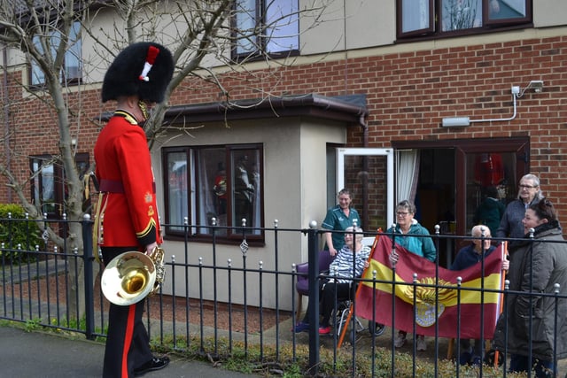 The regiment received a warm welcome in Ashington.