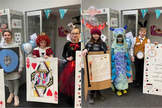 Fancy dress winners from across the year groups at Chantry Middle School.