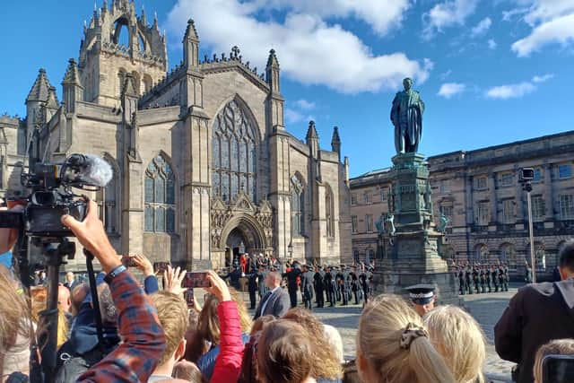 Coun Catherine Seymour, who took this photograph, was among those who travelled to Edinburgh to pay their final respects to Queen Elizabeth II.