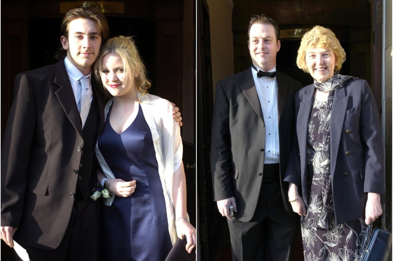 Students and staff from Coquet High School, Amble, all set for their prom at the White Swan Hotel, Alnwick, in 2008.