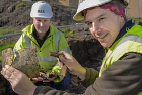 Clues to life in medieval Berwick have been uncovered by the team of archeologists brought in by Northumbria NHS where a new hospital is being built. Project officer Steve Collison of Northern Archaeological Associates discusses some of the finds so far with project manager Dave Fell.