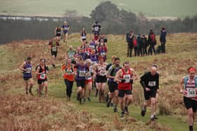 Some of the competitors at the Brough Law Fell Race. Picture: John Hall