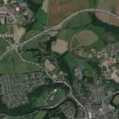 Map showing the location of the planning application site. Picture from Google Maps.
