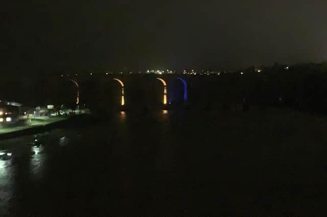 Recent poor quality lighting at the Royal Border Bridge in Berwick.