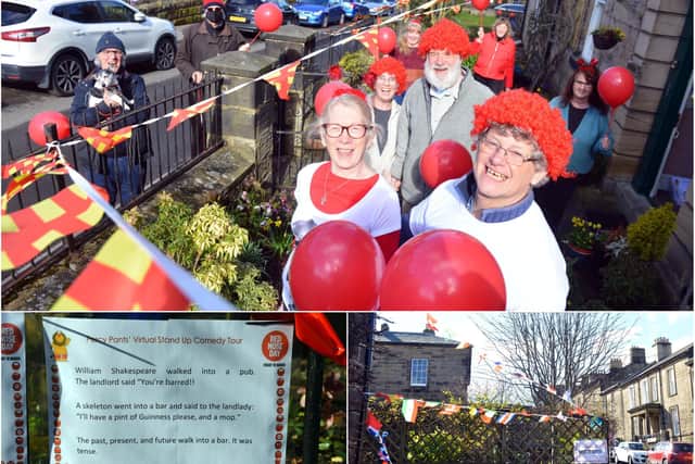 Alnwick residents have helped bring a smile to the faces of passers-by with their Red Nose Day efforts.