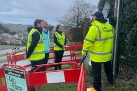 Michelle Donelan visited Wooler to learn more about how the rollout of gigabit broadband is progressing.