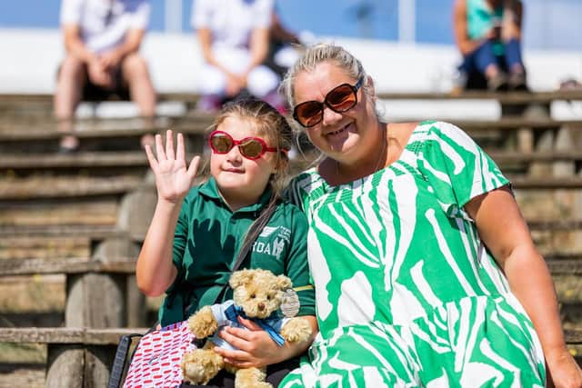 Freya and her mother Bev at the championships. Picture by Louise Clarke Photography.