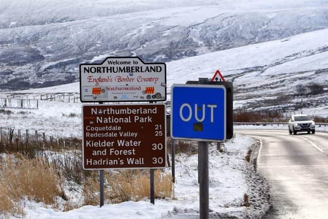 A wintry scene in Northumberland at the border between England and Scotland. (File image: Getty)