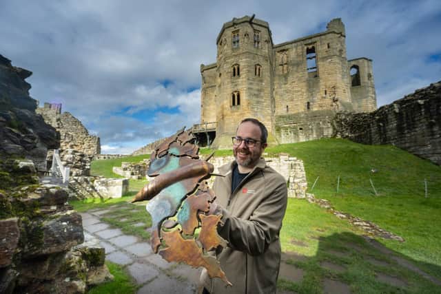The English Heritage commissioned contemporary art installations will form part of a series of interactive trails that reveal the lives of people who lived in or near the castle in the early 15th century.