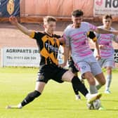 Action from Berwick Rangers v East Stirlingshire at Shielfield. Picture by Ian Runciman.