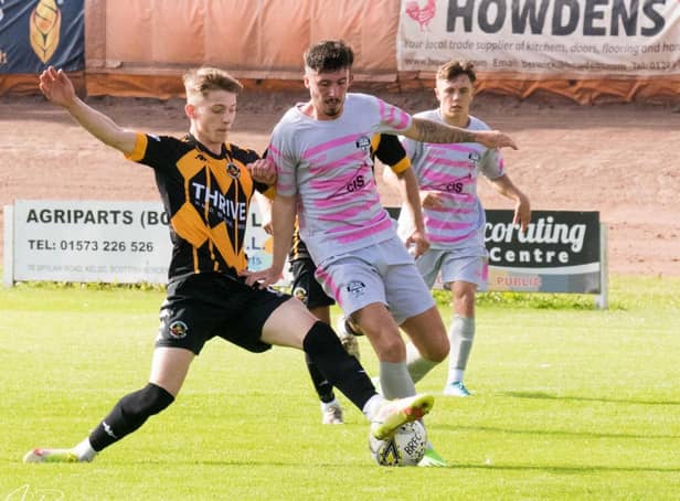 Action from Berwick Rangers v East Stirlingshire at Shielfield. Picture by Ian Runciman.