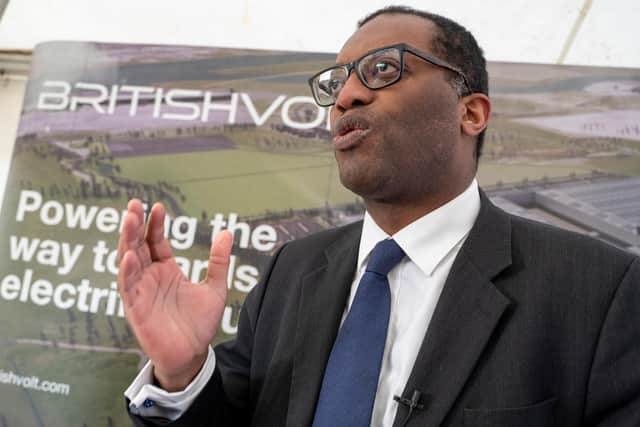 Kwasi Kwarteng, Business Secretary, announces tens of millions of pounds of Government support to Britishvolt.