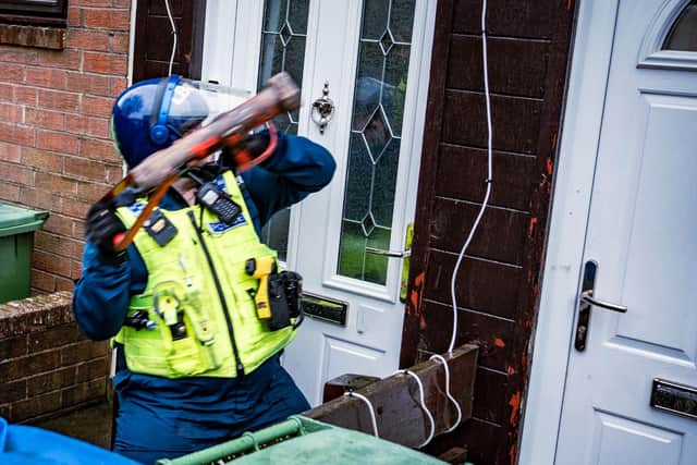 Raids were carried out in Alnwick. Picture: Northumbria Police