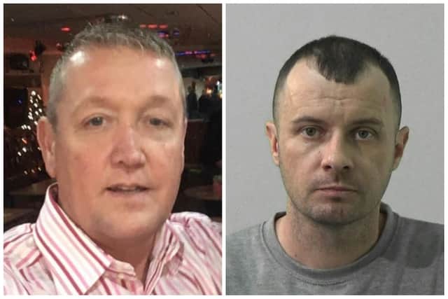 Sheldon Flanighan (left) was murdered by Toby Kelly, who ran over him with a van outside a Cramlington pub. (Photo by Northumbria Police)