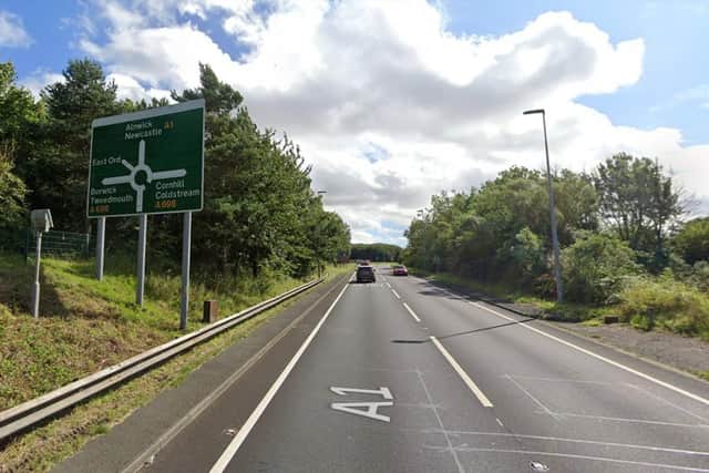 The A1 near Berwick. Picture: Google