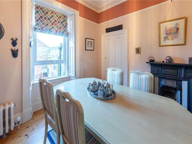 The property has retained many original period features including the fireplaces.