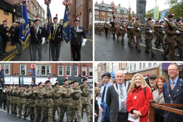 The Royal Regiment of Fusiliers celebrated their freedom of Northumberland with a special church service and parade through Morpeth. Pictures by Anne Hopper.