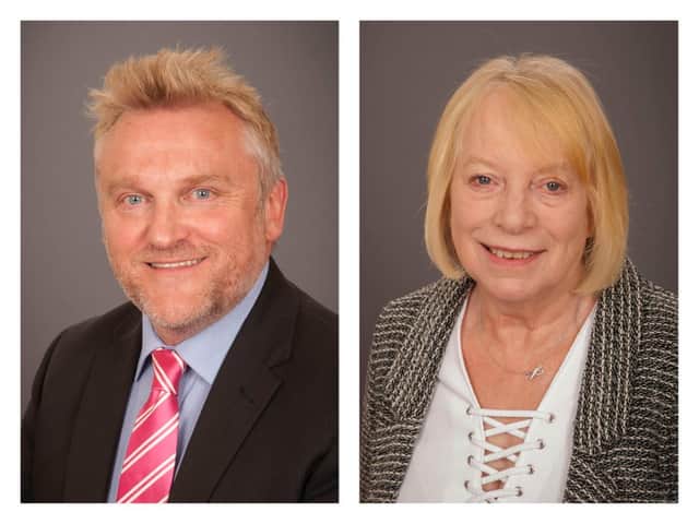 Cllr Wayne Daley and Cllr Veronica Jones, who have resigned from the cabinet.