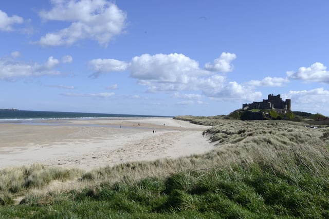 Bamburgh is ranked number 2. With its vast expanse of golden sand, flanked by the majestic Bamburgh Castle, it's not hard to see why this beach is so popular.