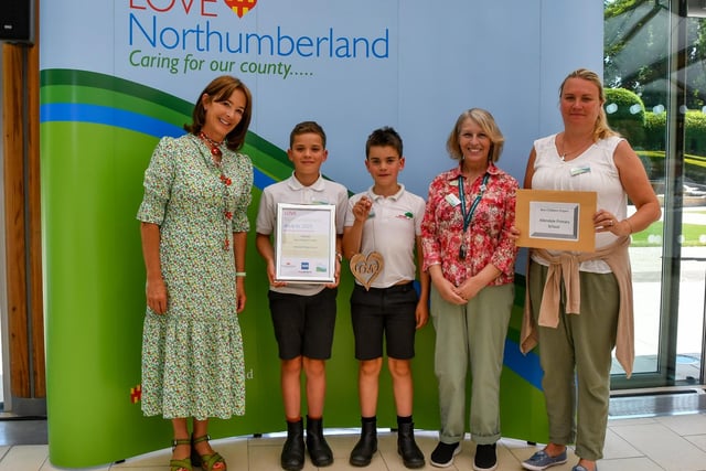The Best Children’s project winner was Allendale Primary School. The children are all passionate about wider environmental issues. They are very aware that sending items to landfill is not suitable and that litter can be harmful to animals and young children. A group of Year 6 pupils planned and delivered a presentation on ‘green issues’ including looking after the local environment. This has inspired some pupils to go litter picking around the village in their spare time.
