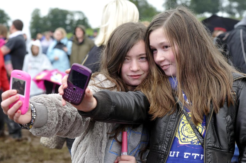 Selfie time at the Jessie J concert at Alnwick Castle in August 2012.