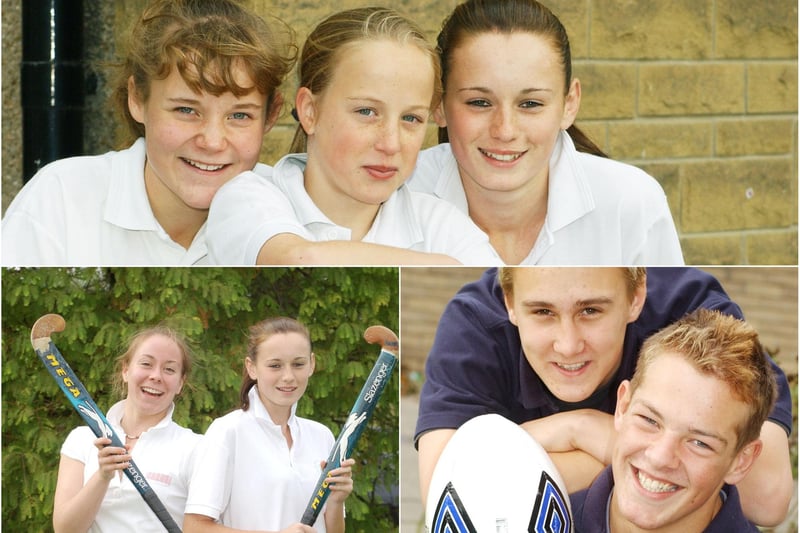 Sporting stars from Duchess's High School, Alnwick. Pictured in October 2003.