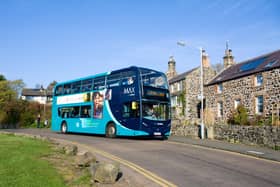 An Arriva X18 Coast and Castles bus at Craster. Picture by Iain Robson