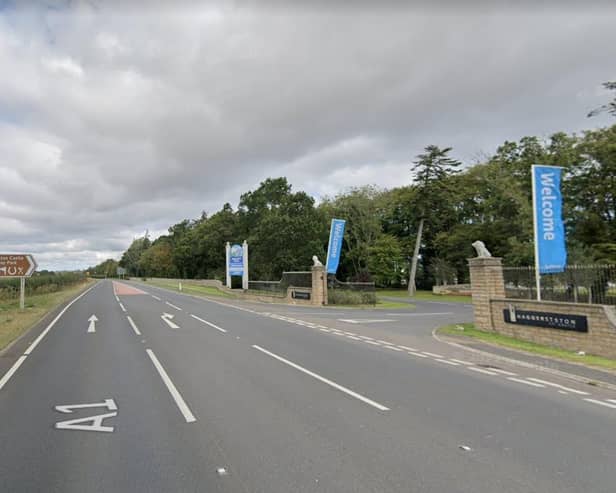 The A1 near Haggerston, south of Berwick. Picture: Google