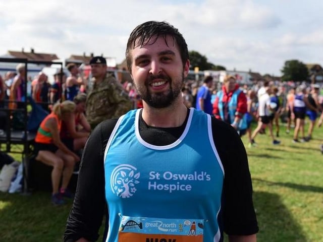 Nick Warren was taking on the Great North Run for St Oswald's Hospice.