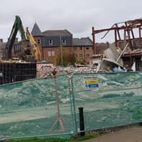 Progress being made on the demolition of former Riverside Leisure Centre in Morpeth